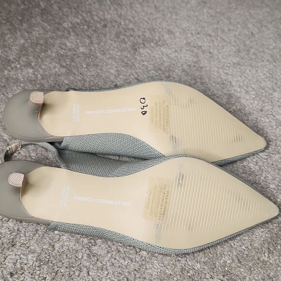 ]FRENCH CONNECTION Size 6 Viva Slingback Heels Taupe - Picture 4 of 7